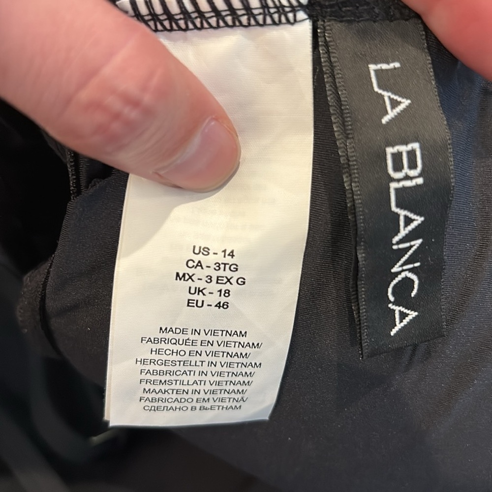 La Blanca swimsuit- size 14- WORN ONE TIME - Picture 2 of 2